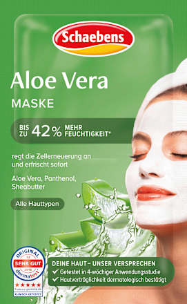 Gesichtsmaske Aloe Vera (2x5 ml) Schaebens