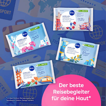 Mizellen Reinigungstücher Design Edition Städtetour NIVEA