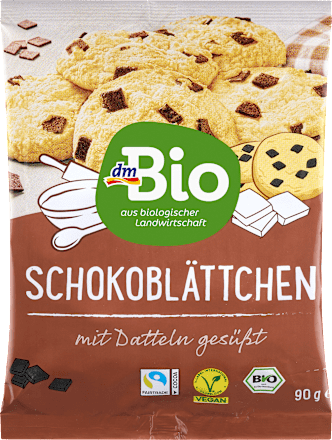 Schokoblättchen mit Dattelsüße dmBio
