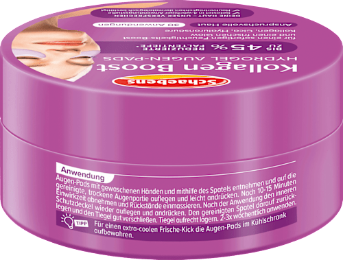 Augenpads Hydrogel Kollagen Boost Tiegel (30 Paar) Schaebens