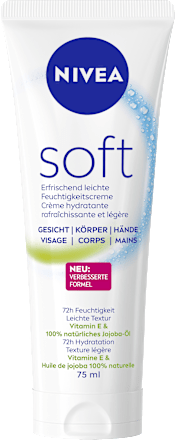Feuchtigkeitscreme soft in der Tube NIVEA