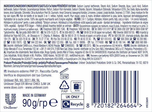 Seifenstück Beauty Cream Bar Dove