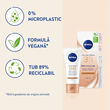 Cremă BB Cream cu minerale nuanța medium SPF15 NIVEA