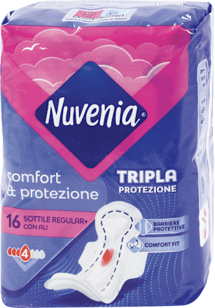 AssorbentI comfort e protezione  sottile+ con ali Nuvenia