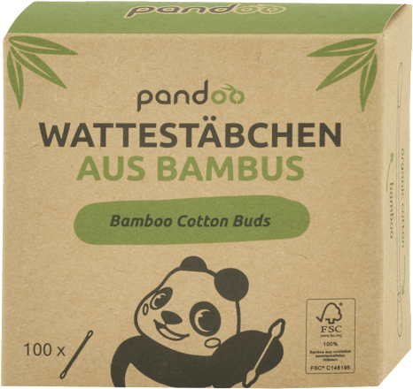 Bambusové vatové tyčinky pandoo