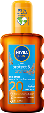 Ulei spray pentru protecție solară SPF20 NIVEA SUN
