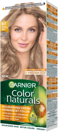 Крем-боя за коса, Nr. 8.1 Естествено светъл пепеляв рус GARNIER Color naturals