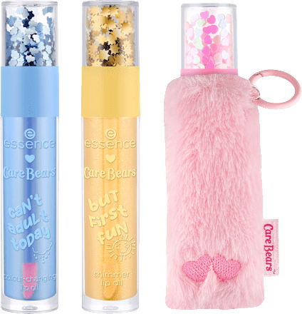 Lippenöl Care Bears Set Trio & Fluffy Holder 01 Fur-ever Together essence