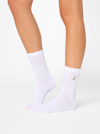 Crew Socken mit Sushi-Motiv weiß Gr. 39-42 nur die