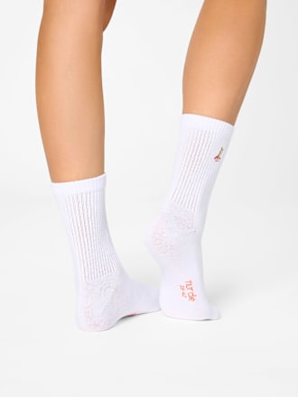 Crew Socken mit Sushi-Motiv weiß Gr. 39-42 nur die