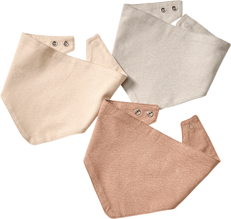 Halstücher, braun + beige, ca. 38,5 x 16 cm ALANA