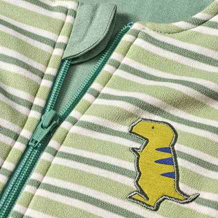 Schlafsack mit Beinen 3 TOG mit Dino-Applikation, grün, 100 cm ALANA