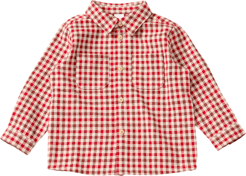 Flanellhemd mit Karo-Muster, rot, Gr. 98 ALANA