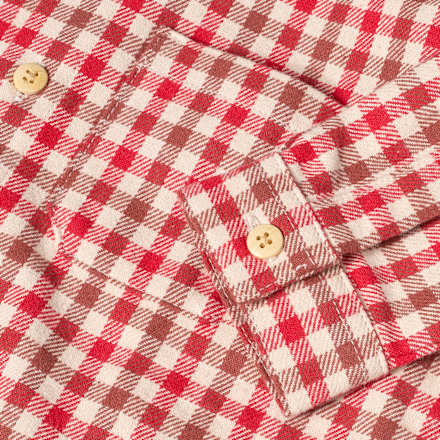 Flanellhemd mit Karo-Muster, rot, Gr. 98 ALANA