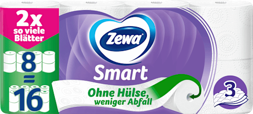 Toilettenpapier Smart 3-lagig (8x300 Blatt) Zewa