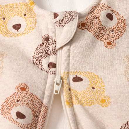 Schlafsack 3 TOG mit Bären-Muster, beige, 70 cm ALANA