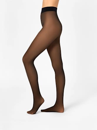Strumpfhose warm & transparent strapazierfähig schwarz Gr. 40/44, 80 DEN nur die