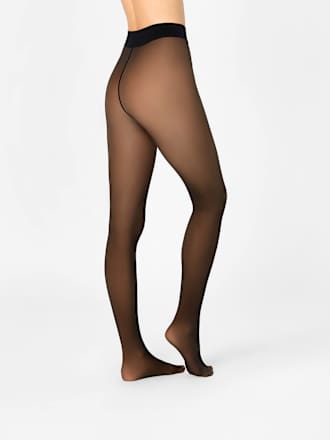 Strumpfhose warm & transparent strapazierfähig schwarz Gr. 40/44, 80 DEN nur die