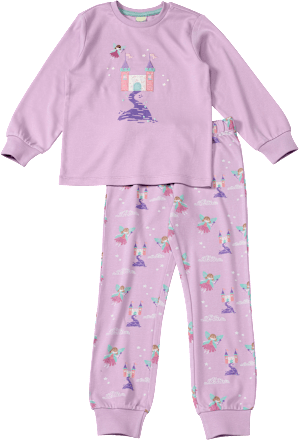 Schlafanzug mit Feen-Muster, lila, Gr. 110/116 ALANA