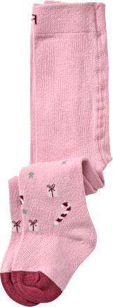 Strumpfhose mit Weihnachts-Muster, pink, Gr. 62/68 ALANA