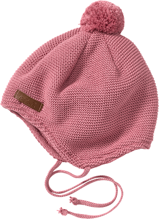 Strickmütze mit Bommel, rosa, Gr. 44/45 ALANA