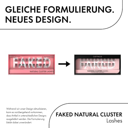 Künstliche Wimpern Set Faked Natural Cluster Lashes CATRICE