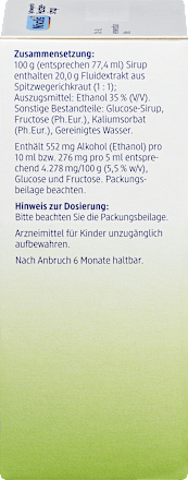 Spitzwegerich Hustensirup Mivolis