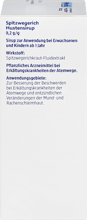 Spitzwegerich Hustensirup Mivolis