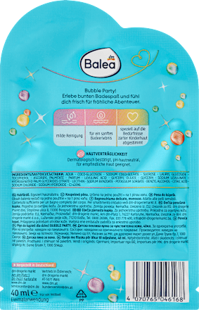 Peneča kopel Bubble Party Balea