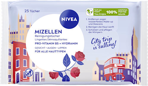 Mizellen Reinigungstücher Design Edition Städtetour NIVEA
