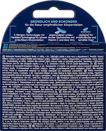 Rasierklingen, precision5 Body Balea MEN