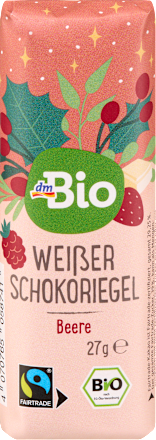 Weißer Schokoriegel, Beere, Adventskalender zum Selbstgestalten 2026 dmBio