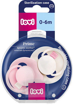 dudlík silikonový dynamický Prime 0-6m Rose/Rose Cream LOVI