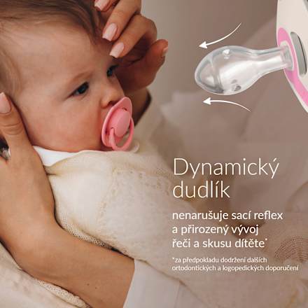 dudlík silikonový dynamický Prime 0-6m Frost/Glacier LOVI