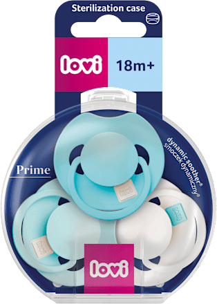 dudlík silikonový dynamický Prime 18m+ Aqua Green LOVI