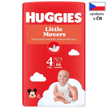 pleny Little Movers, velikost 4 Huggies