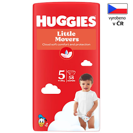 pleny Little Movers, velikost 5 Huggies