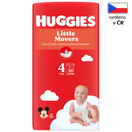 pleny Little Movers, velikost 4 Huggies