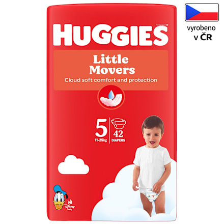 pleny Little Movers, velikost 5 Huggies