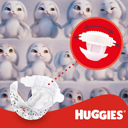 pleny Little Movers, velikost 4 Huggies
