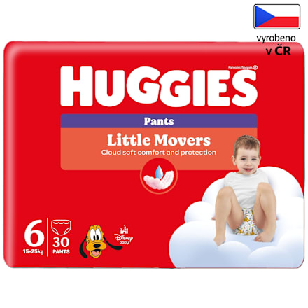 plenkové kalhotky Little Movers, velikost 6 Huggies