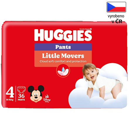 plenkové kalhotky Little Movers, velikost 4 Huggies