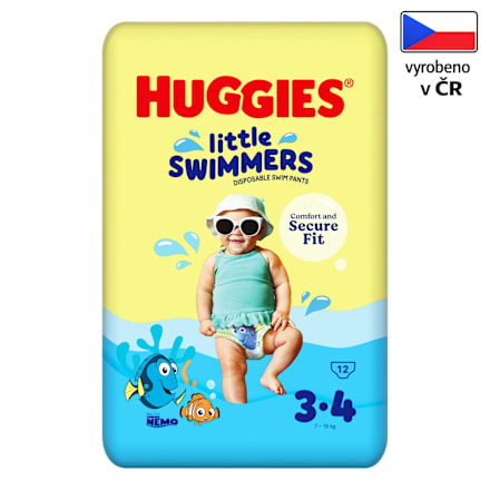 plenkové kalhotky do vody, velikost 3-4 Huggies Little Swimmers