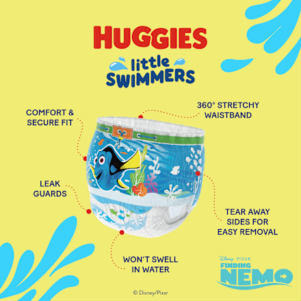 plenkové kalhotky do vody, velikost 3-4 Huggies Little Swimmers