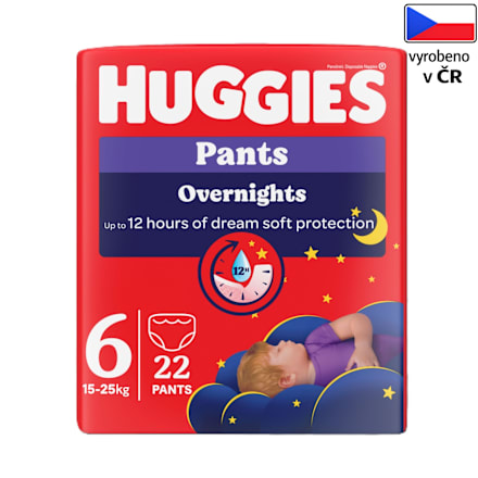 plenkové kalhotky Overnights, velikost 6 Huggies