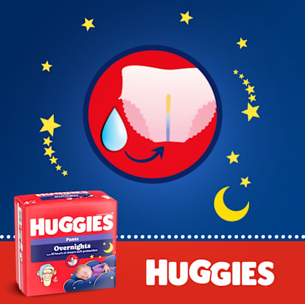 plenkové kalhotky Overnights, velikost 5 Huggies