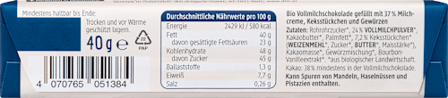 Schokoriegel Milch Keks dmBio