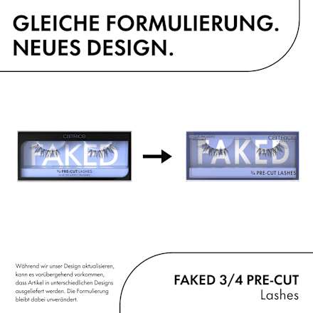 Künstliche Wimpern Faked 3/4 Pre-Cut (1 Paar) CATRICE