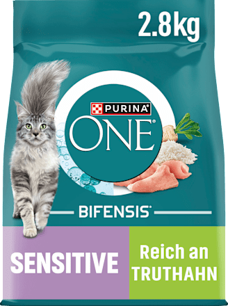 Trockenfutter Katze sensitive mit Truthahn & Reis, Adult PURINA ONE