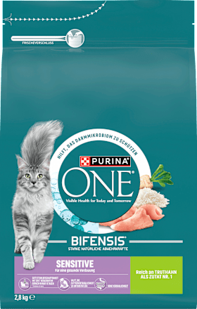 Trockenfutter Katze sensitive mit Truthahn & Reis, Adult PURINA ONE